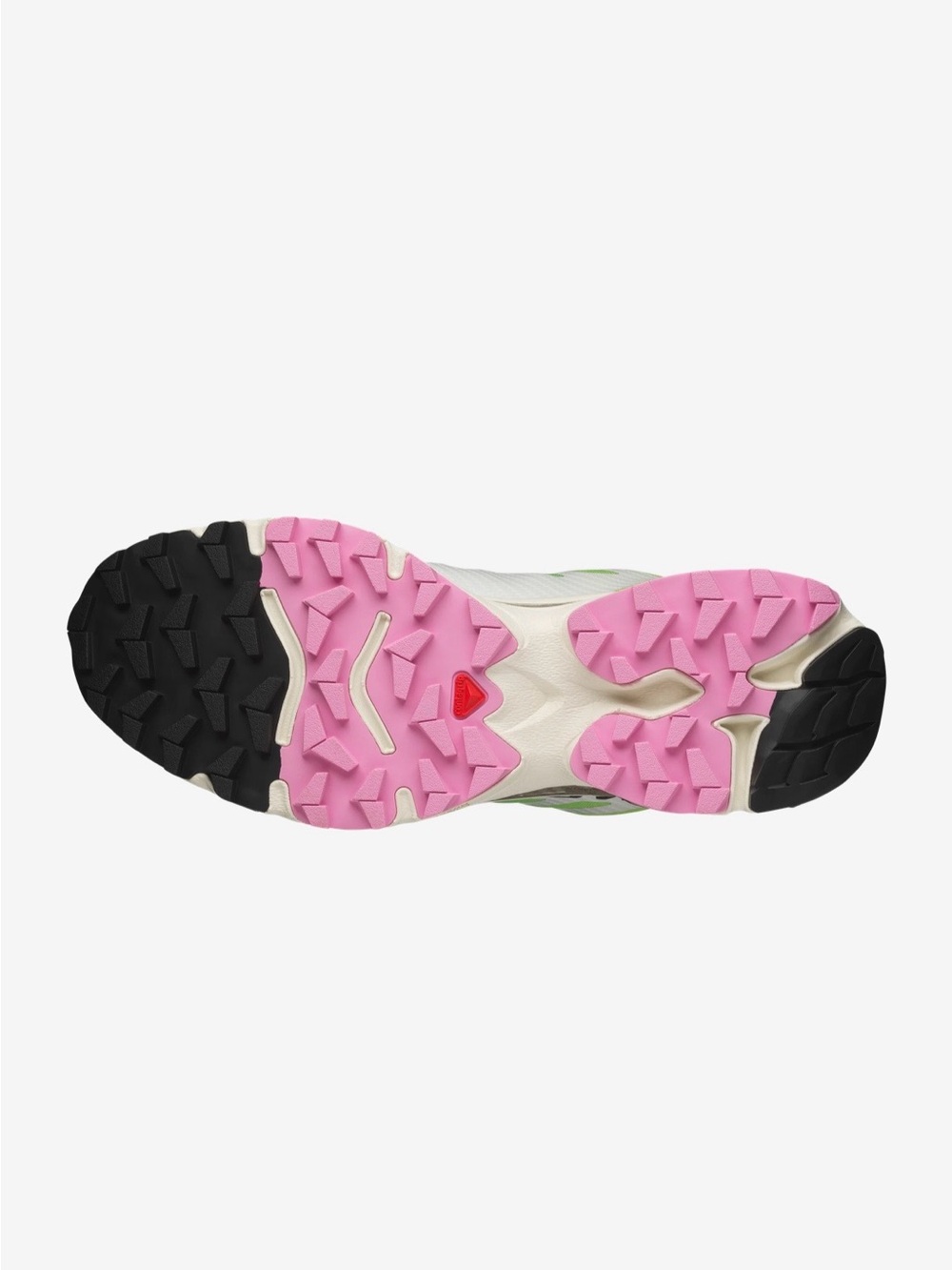 Salomon XT-4 OG Sneakers, Vanilla Ice / Acid Lime / Pink Frosting, 7M/8W - Picture 12 of 12